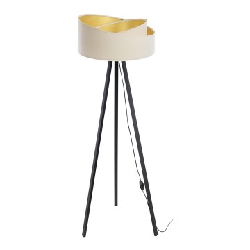 Állólámpa GALAXY 1xE27/60W/230V krémszínű/wenge