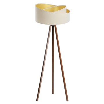 Állólámpa GALAXY 1xE27/60W/230V krémszínű/wenge