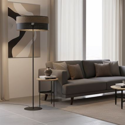 Állólámpa KARBON 1xE27/15W/230V fekete/barna