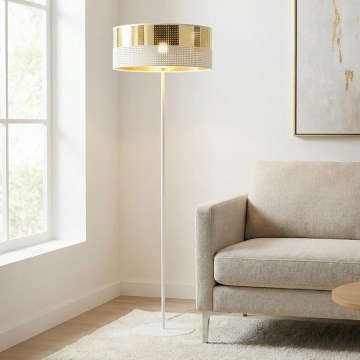Állólámpa LUX 1xE27/15W/230V fehér/arany