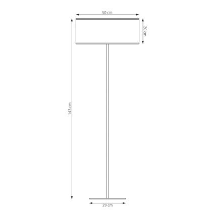 Állólámpa LUX 1xE27/15W/230V fehér/arany