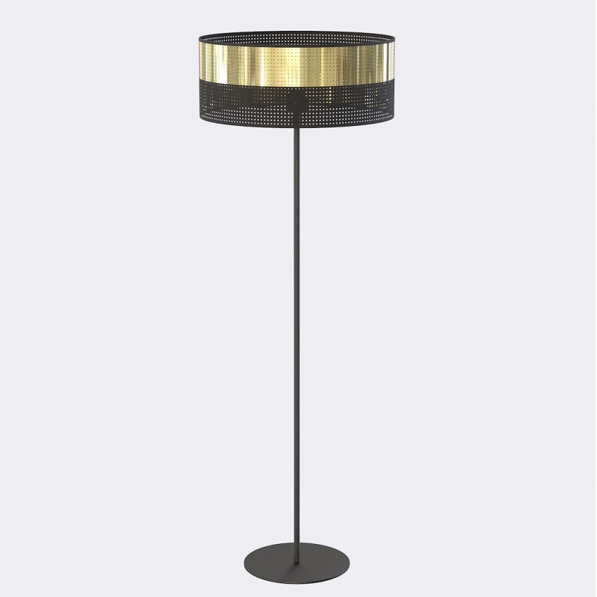 Állólámpa LUX 1xE27/15W/230V fekete/arany