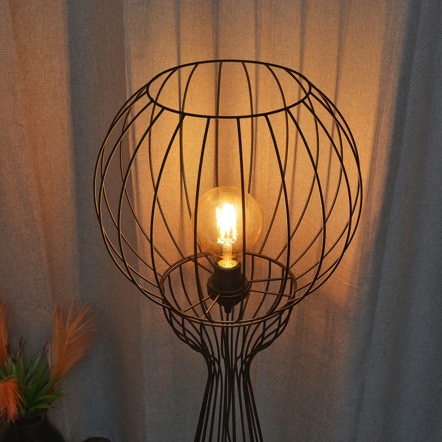 Állólámpa MERCURE 1xE27/15W/230V fekete