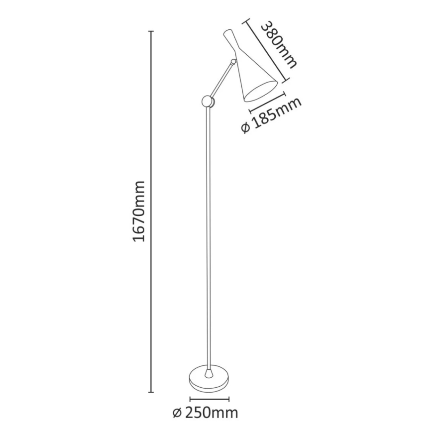 Állólámpa MODERN 1xE27/20W/230V fehér