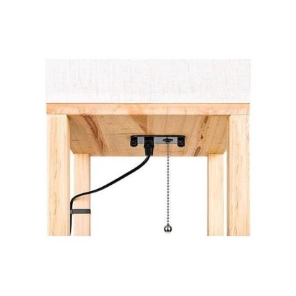 Állólámpa polcokkal 1xE27/60W/230V fehér/barna