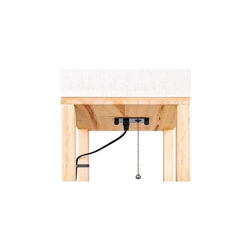 Állólámpa polcokkal 1xE27/60W/230V fehér/barna