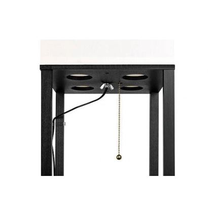 Állólámpa polcokkal 1xE27/60W/230V fekete/fehér