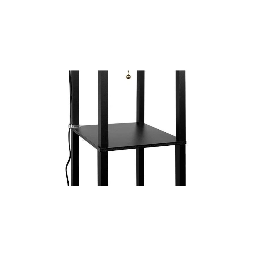 Állólámpa polcokkal 1xE27/60W/230V fekete/fehér