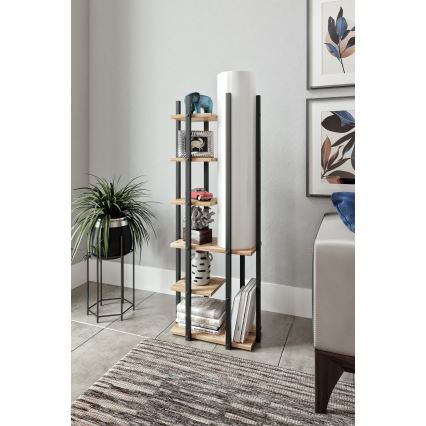 Állólámpa polcokkal MODA DOR 1xE27/40W/230V fekete/barna