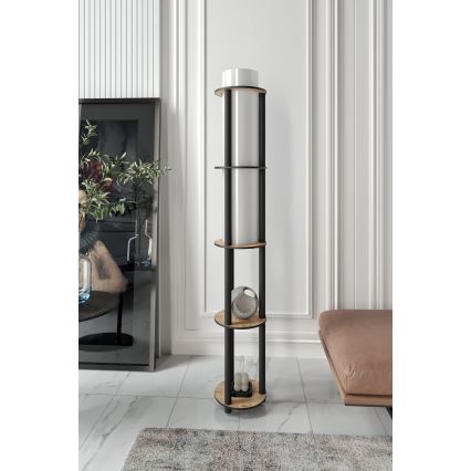Állólámpa polcokkal NOTO 1xE27/40W/230V bézs/fekete