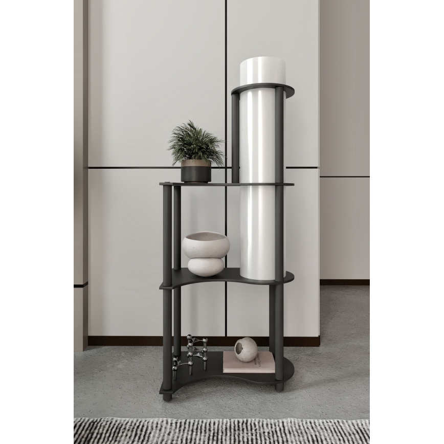 Állólámpa polcokkal NOTO 1xE27/40W/230V fekete