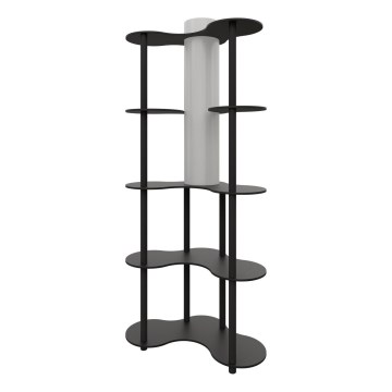 Állólámpa polcokkal NOTO 1xE27/40W/230V fekete