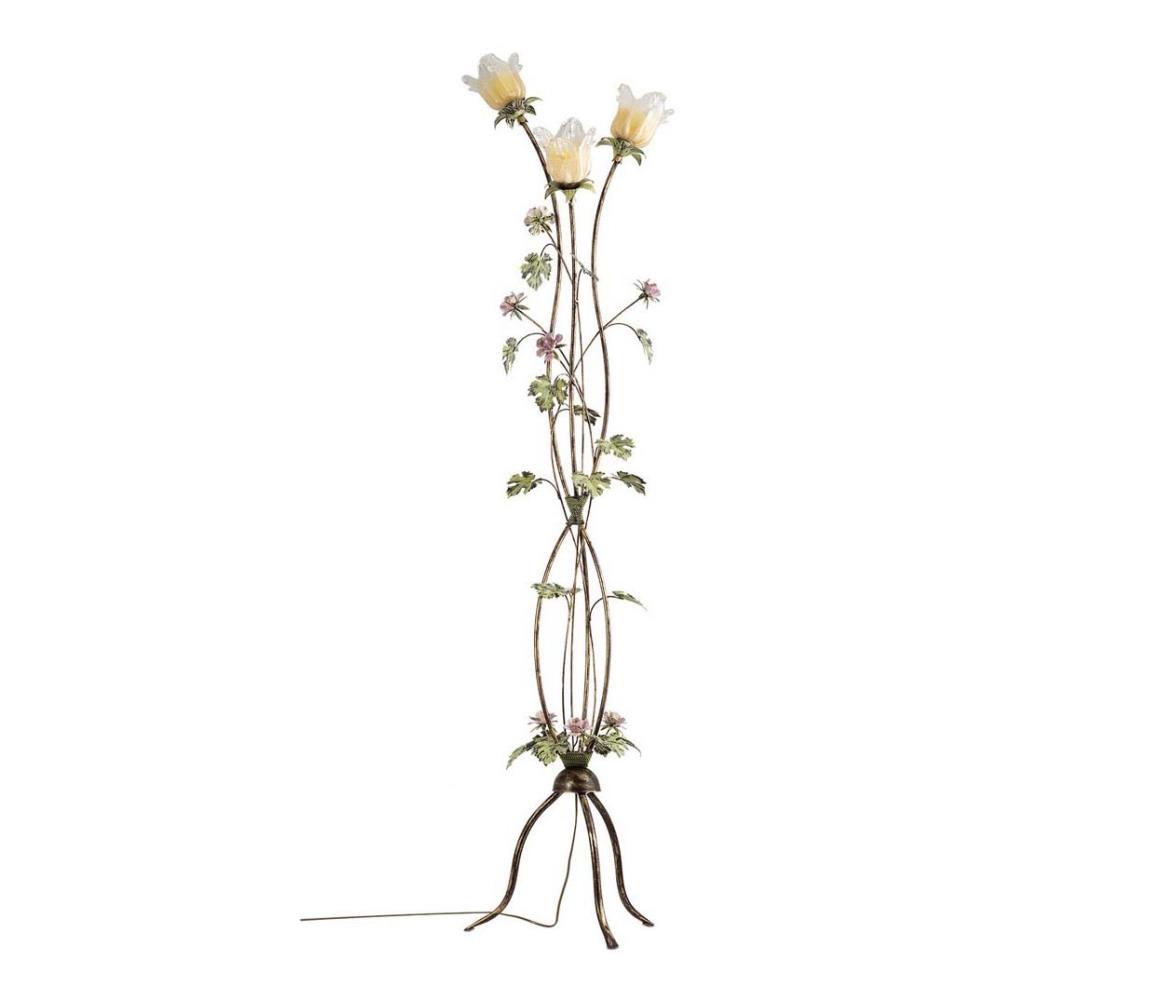 Állólámpa ROSALIA 3xE14/40W/230V sárga 1613