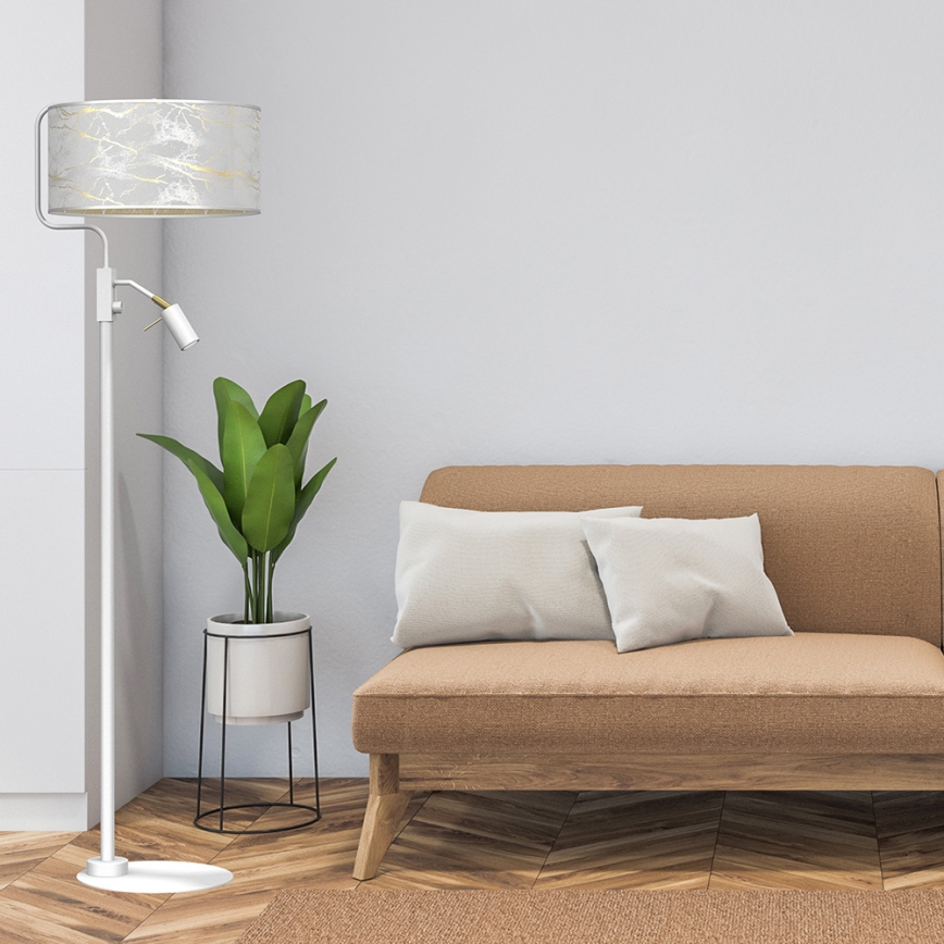 Állólámpa SENSO 1xE27/40W/230V + 1xGU10/7W fehér