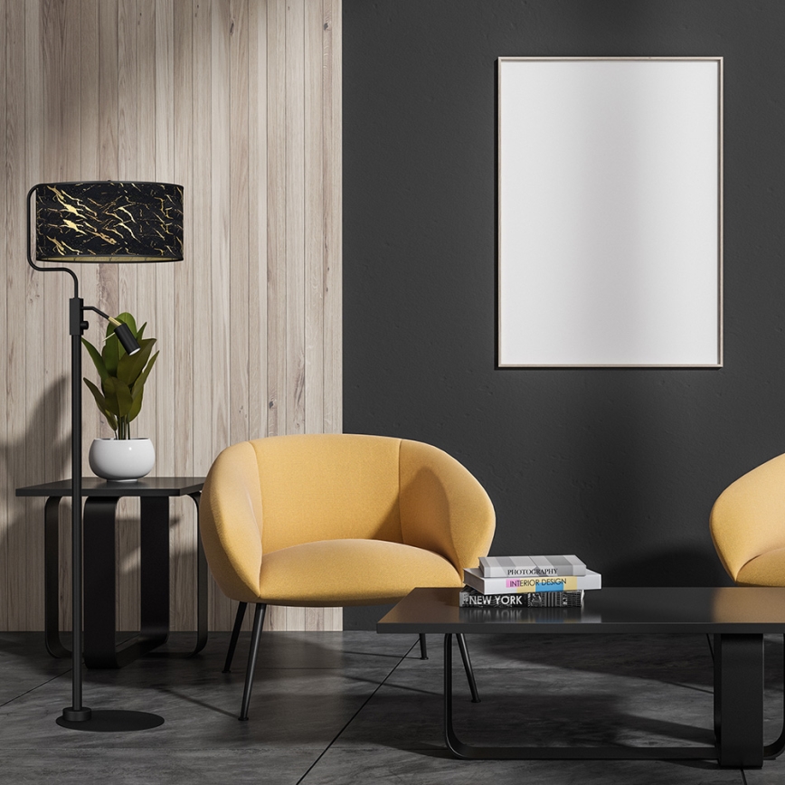 Állólámpa SENSO 1xE27/40W/230V + 1xGU10/7W fekete