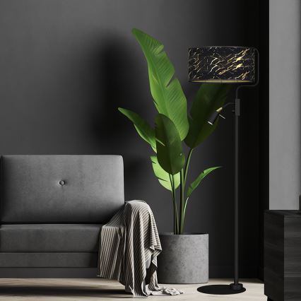 Állólámpa SENSO 1xE27/40W/230V + 1xGU10/7W fekete