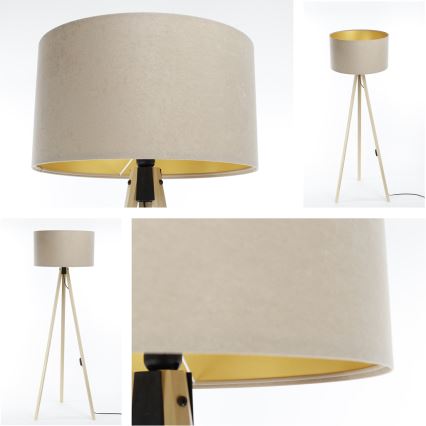 Állólámpa STANDART 1xE27/60W/230V bézs