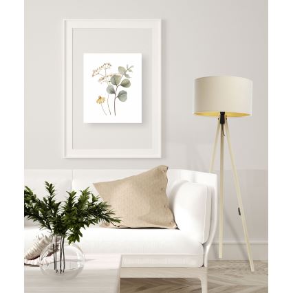 Állólámpa STANDART 1xE27/60W/230V krém/bézs