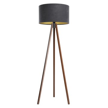 Állólámpa STANDART 1xE27/60W/230V szürke/wenge