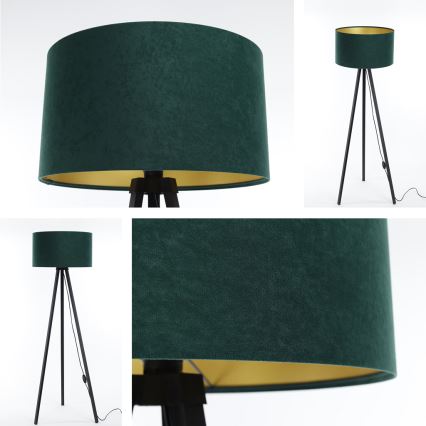 Állólámpa STANDART 1xE27/60W/230V zöld/wenge