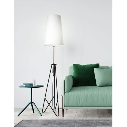 Állólámpa TAFLO 1xE27/60W/230V fehér/fekete/arany