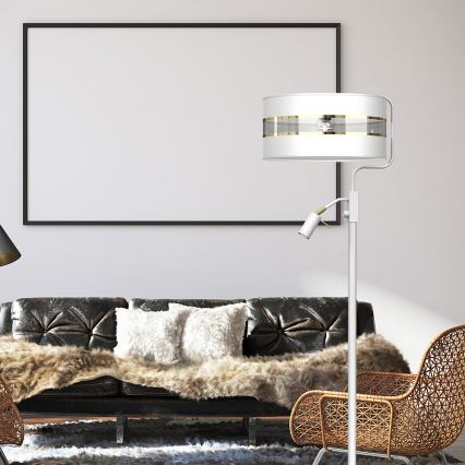 Állólámpa ULTIMO 1xE27/40W/230V + 1xGU10/MR11/7W fehér