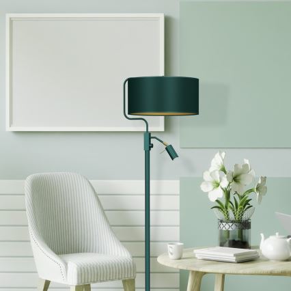 Állólámpa VERDE 1xE27/60W/230V + 1xGU10-MR11/7W zöld