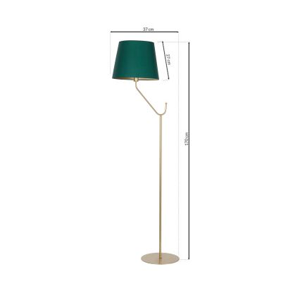 Állólámpa VICTORIA 1xE27/60W/230V zöld