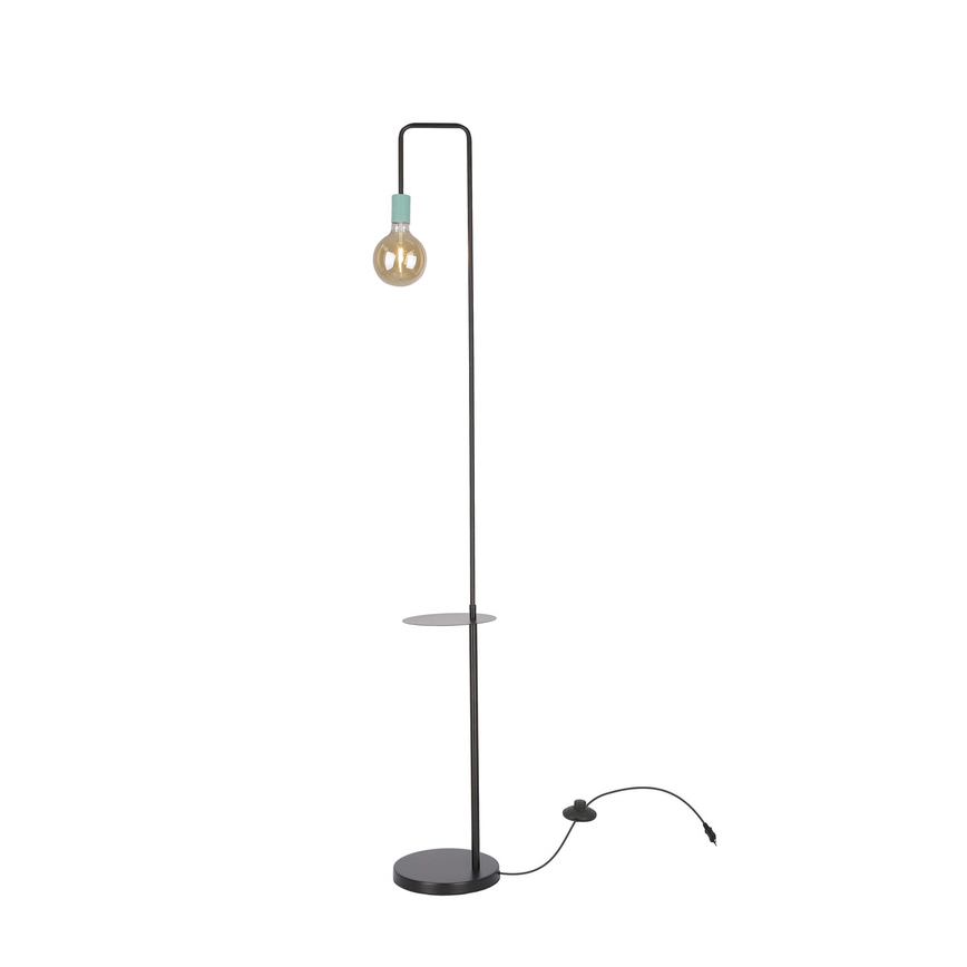 Állólámpa VIPER 1xE27/40W/230V fekete/türkiz