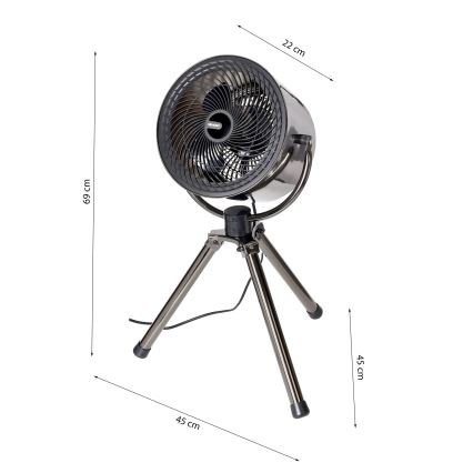 Állóventilátor TRIPOD 40W/230V fekete