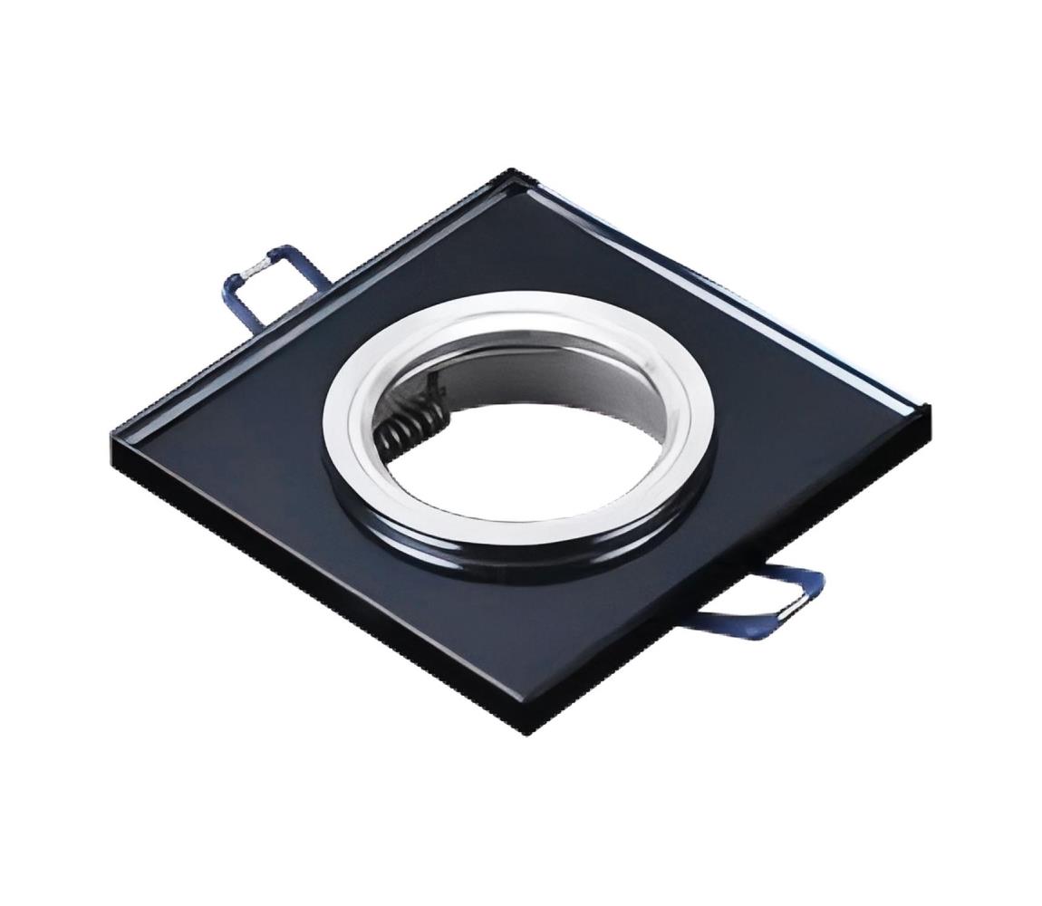 Álmennyezeti beépíthető lámpatest 1xGU10/MR16/10W/230V 9x9 cm fekete 5903271845927