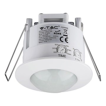 Álmennyezeti PIR mozgásérzékelő 360° 300W/230V fehér