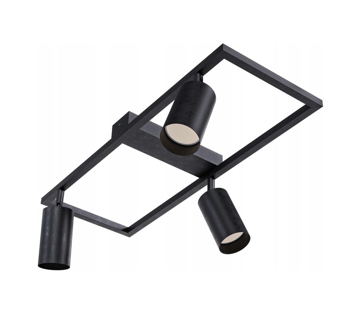 SmartLED Álmennyezeti spotlámpa 3xGU10/30W/230V fekete 1812