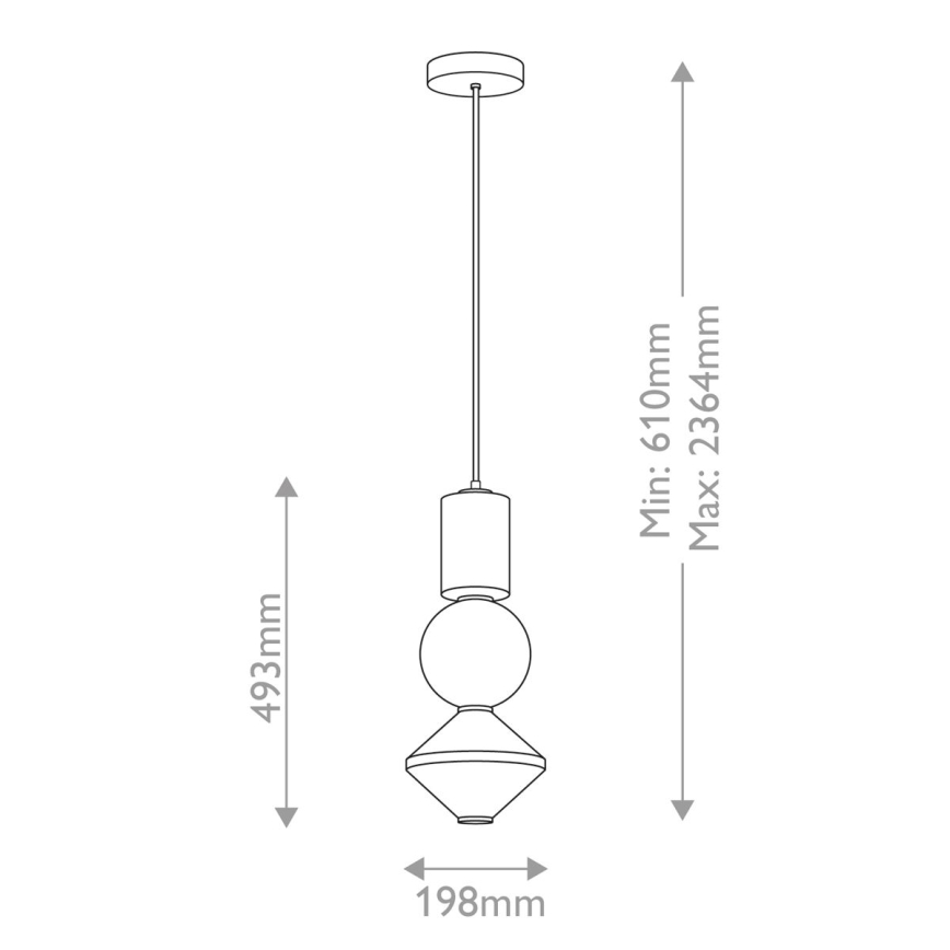 Alora Mood - LED csillár kábelen BIJOU LED/20W/230V 3000K arany