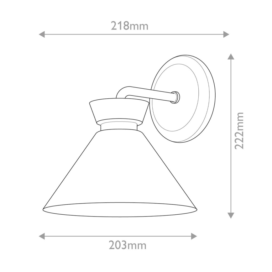 Alora Mood - Fali lámpatest HALSTON 1xE14/40W/230V arany