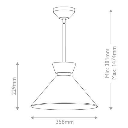 Alora Mood - HALSTON rúdra szerelhető csillár 1xE27/60W/230V arany