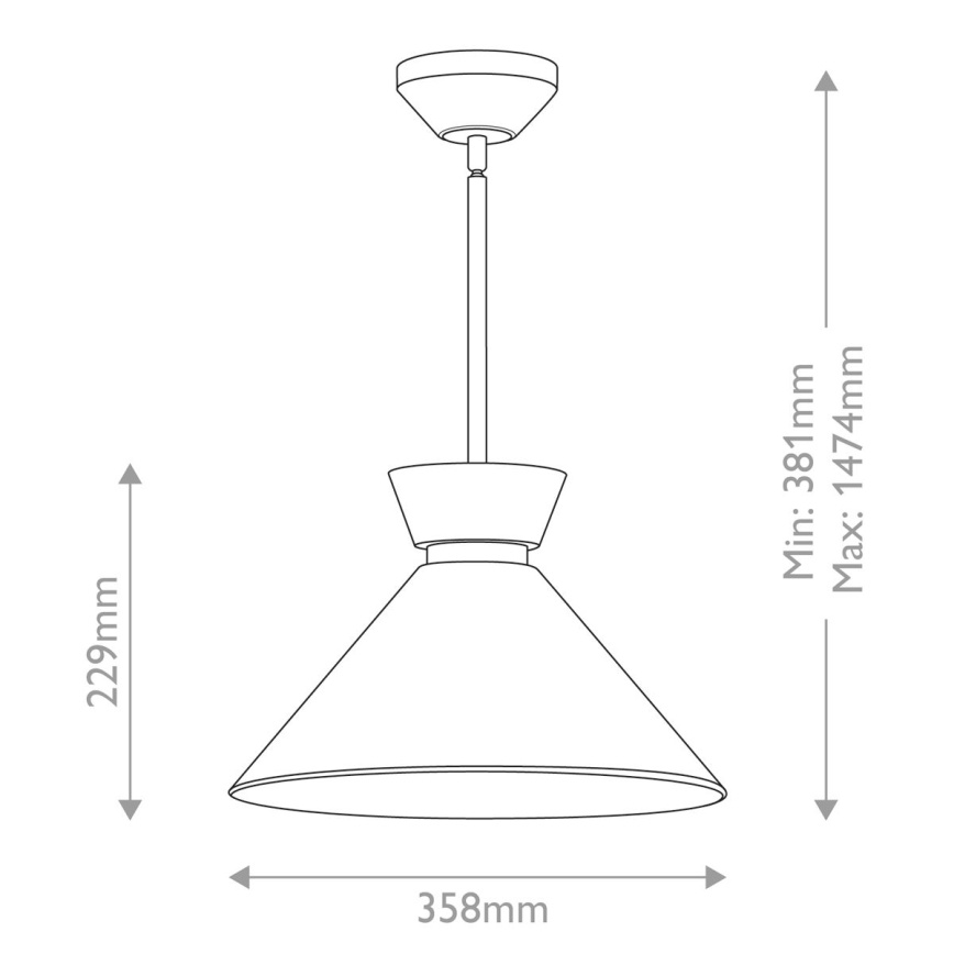 Alora Mood - HALSTON rúdra szerelhető csillár 1xE27/60W/230V arany