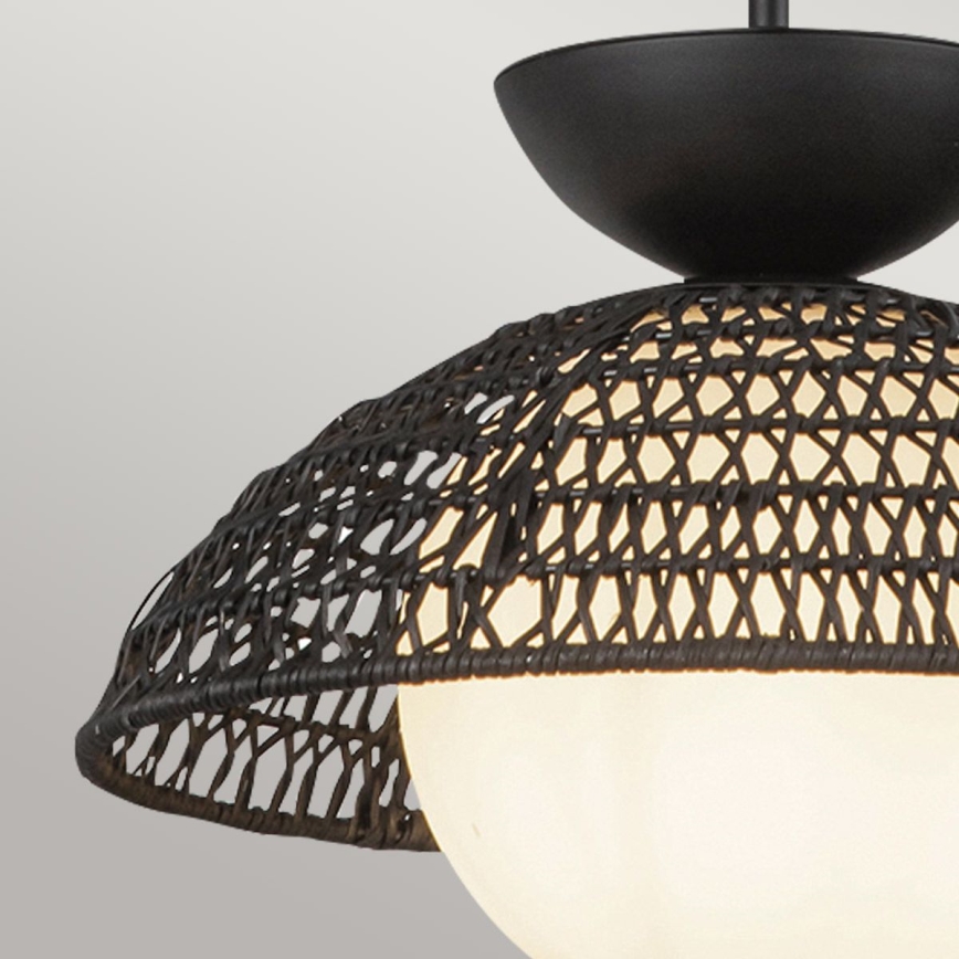 Alora Mood - Rudas csillár PERTH 1xE27/60W/230V Ø 37,5 cm fekete