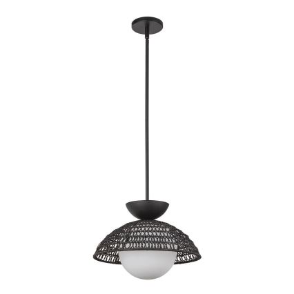 Alora Mood - Rudas csillár PERTH 1xE27/60W/230V Ø 37,5 cm fekete