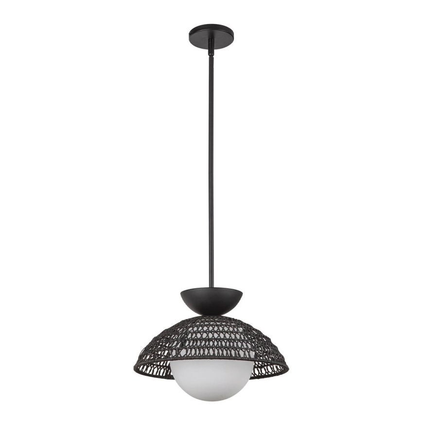 Alora Mood - Rudas csillár PERTH 1xE27/60W/230V Ø 37,5 cm fekete