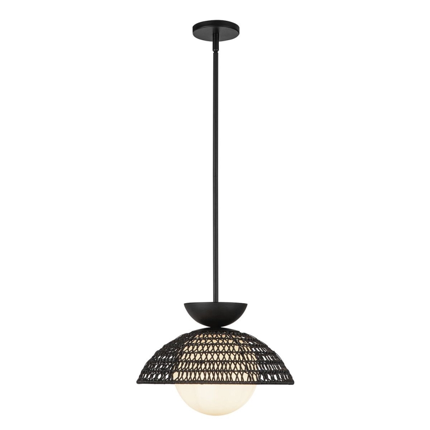 Alora Mood - Rudas csillár PERTH 1xE27/60W/230V Ø 37,5 cm fekete