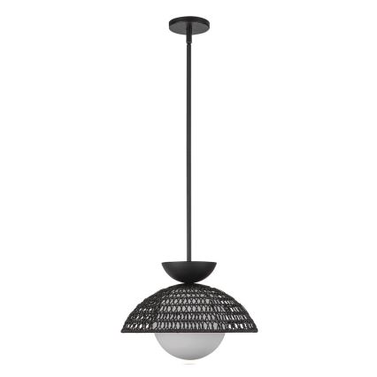 Alora Mood - Rudas csillár PERTH 1xE27/60W/230V Ø 37,5 cm fekete