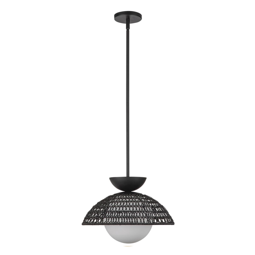 Alora Mood - Rudas csillár PERTH 1xE27/60W/230V Ø 37,5 cm fekete