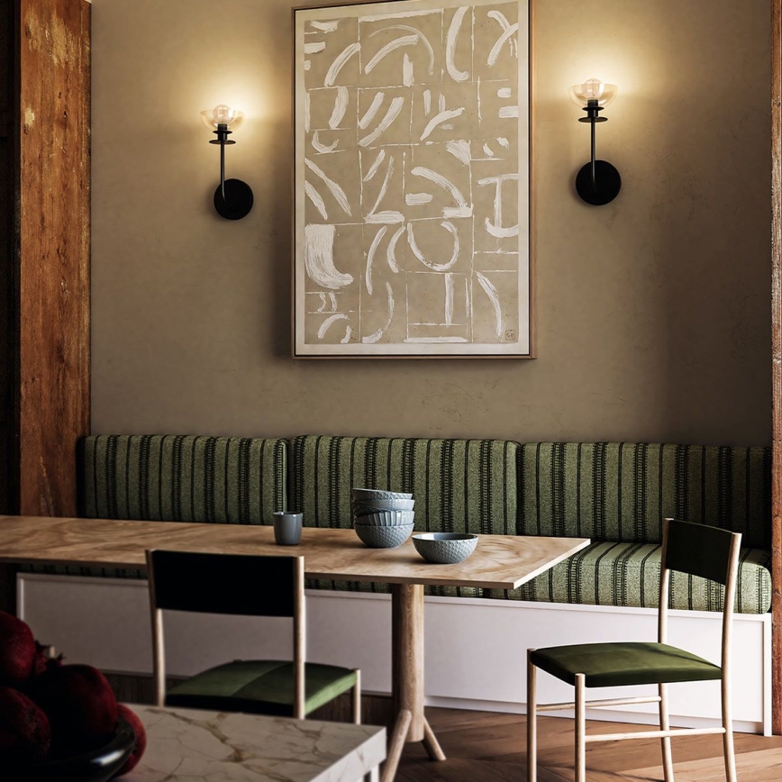 Alora Mood - Fali lámpa SYLVIA 1xE14/40W/230V fekete