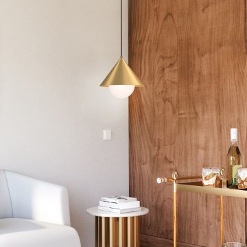 Alora Mood - REMYCK kábeles csillár 1xE27/60W/230V Ø 34,3 cm arany