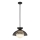 Alora Mood - Rudas csillár PERTH 1xE27/60W/230V Ø 37,5 cm fekete