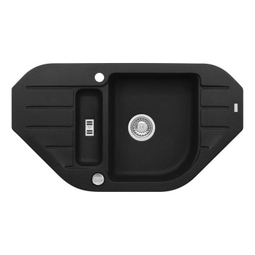 ALVEUS 1090940 - Mosogató NIAGARA 90x50 cm gránit/fekete
