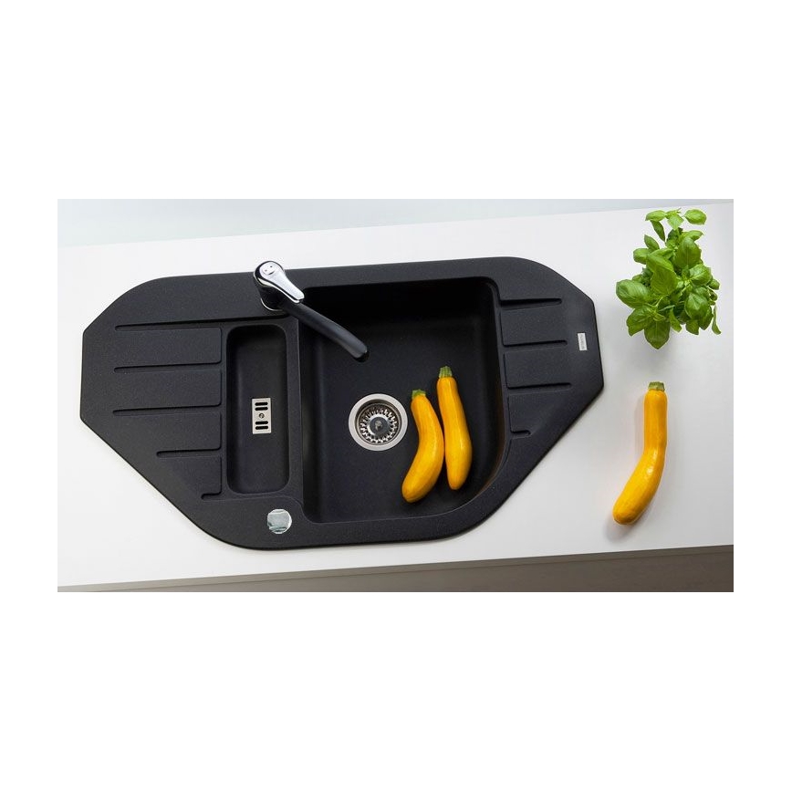 ALVEUS 1090940 - Mosogató NIAGARA 90x50 cm gránit/fekete