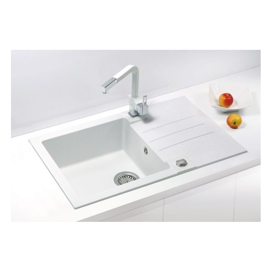 ALVEUS 1090944 - Mosogató ROCK 78x48 cm gránit/fehér