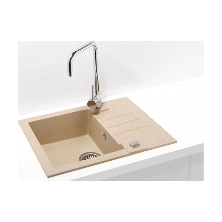 ALVEUS 1090950 - Mosogató ROCK 59,5x47,5 cm gránit/bézs